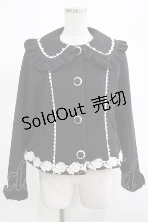 画像: axes femme kawaii / ガーリーリボンショートコート M ブラック H-25-03-11-026-AX-CO-NS-ZH