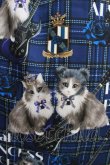 画像4: Royal Princess Alice / PUNK CATワンピース Lサイズ 青チェック H-25-03-11-003-LO-OP-NS-ZH (4)