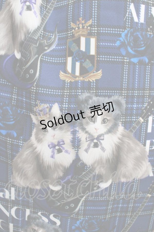 画像4: Royal Princess Alice / PUNK CATワンピース Lサイズ 青チェック H-25-03-11-003-LO-OP-NS-ZH (4)