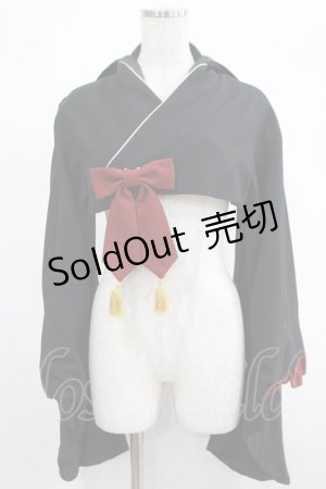 画像: metamorphose / フード付き着物袖ボレロ Free ブラック H-25-03-11-027-ME-JA-NS-ZH