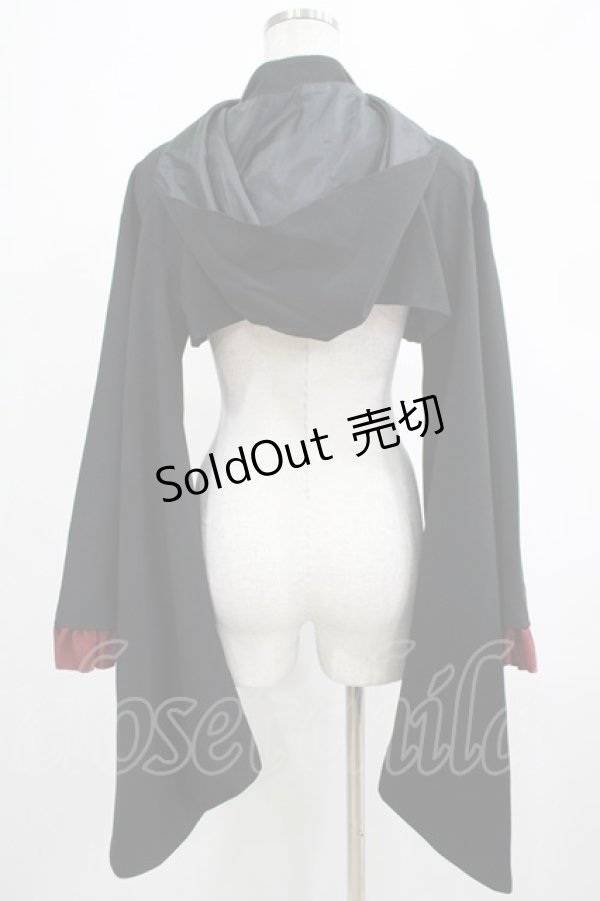 画像3: metamorphose / フード付き着物袖ボレロ Free ブラック H-25-03-11-027-ME-JA-NS-ZH (3)
