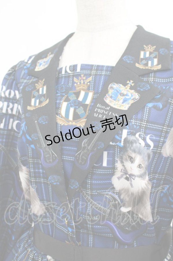 画像5: Royal Princess Alice / PUNK CATワンピース Lサイズ 青チェック H-25-03-11-003-LO-OP-NS-ZH (5)