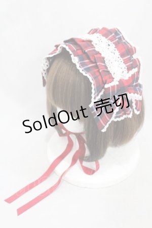 画像: axes femme kawaii / タータンチェックヘッドドレス  レッド H-25-03-11-1006-AX-AC-NS-ZH