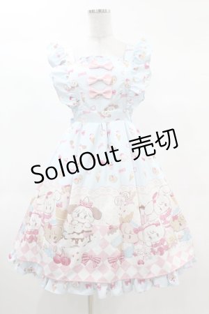 画像: axes femme kawaii / ダイナーカフェジャンパースカート M サックス H-25-03-11-1032-AX-OP-NS-ZH