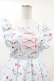 画像4: axes femme kawaii / ダイナーカフェジャンパースカート M サックス H-25-03-11-1032-AX-OP-NS-ZH (4)