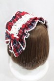 画像2: axes femme kawaii / タータンチェックヘッドドレス  レッド H-25-03-11-1006-AX-AC-NS-ZH (2)