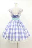 画像2: Angelic Pretty / レディなギンガムジャンパースカート Free ラベンダー H-25-03-11-1033-AP-OP-NS-ZH (2)