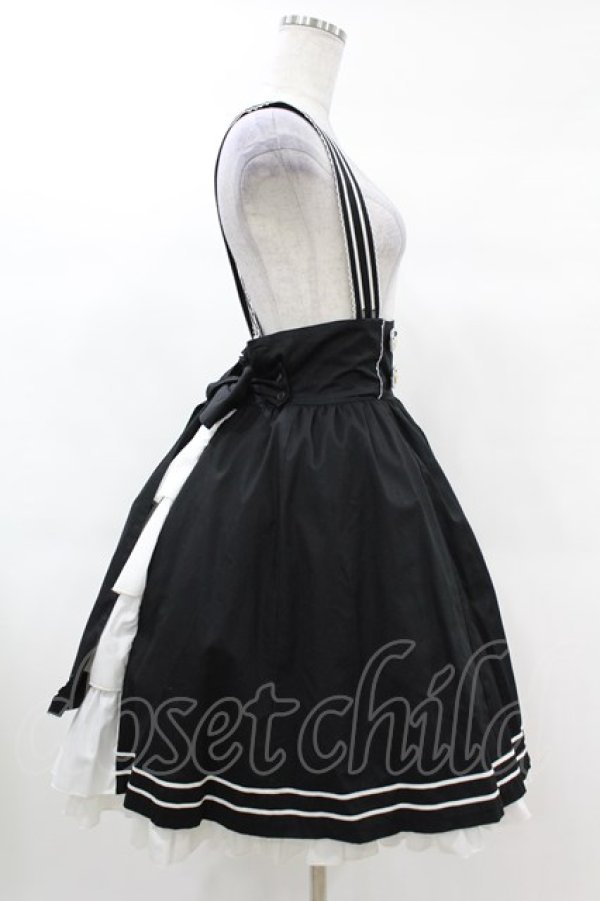 画像3: metamorphose / 肩ひも付セーラーバッスルスカート Free ブラック H-25-03-11-1037-ME-SK-NS-ZH (3)