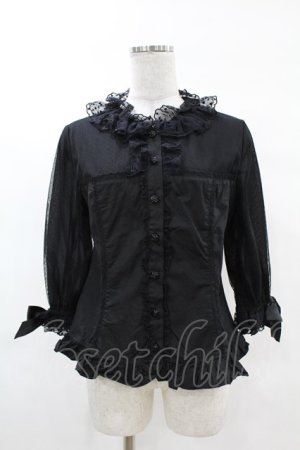 画像: Angelic Pretty / Sweet Lacyビスチェ風ブラウス Free ブラック H-25-03-11-1050-AP-BL-NS-ZH