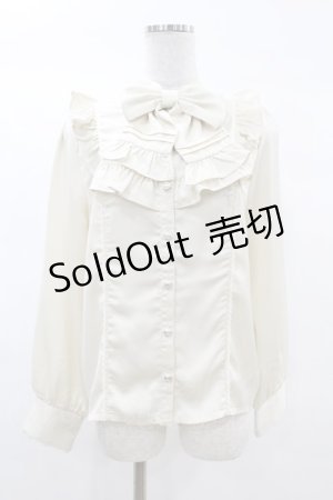 画像: axes femme kawaii / ヴィンテージサテンブラウス M アイボリー H-25-03-11-1055-AX-BL-NS-ZH