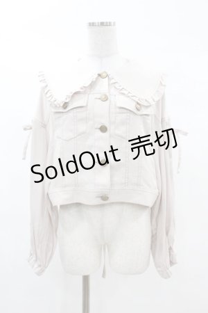 画像: axes femme POETIQUE / ビッグ襟ショートブルゾン M ベージュ H-25-03-11-1062-AX-JA-NS-ZH