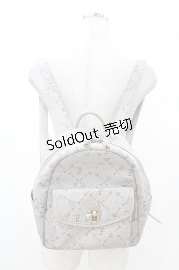 画像1: Fi.n.t / キーモチーフモノグラムリュック  L/GRAY×GY H-25-03-11-1014-CA-BG-NS-ZH (1)