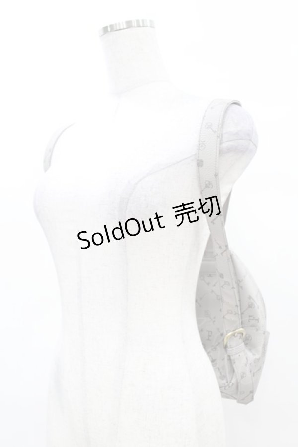 画像2: Fi.n.t / キーモチーフモノグラムリュック  L/GRAY×GY H-25-03-11-1014-CA-BG-NS-ZH (2)