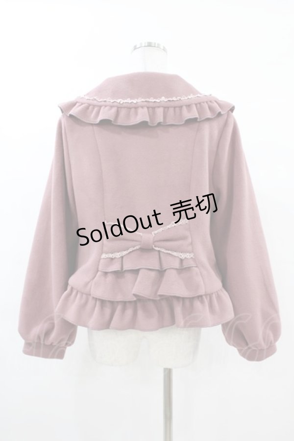 画像2: axes femme kawaii / バックフリルショートコート M ピンク H-25-03-11-1018-AX-CO-NS-ZT-C045 (2)