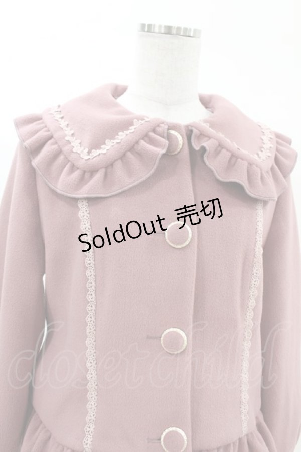 画像4: axes femme kawaii / バックフリルショートコート M ピンク H-25-03-11-1018-AX-CO-NS-ZT-C045 (4)