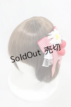 画像: metamorphose / Cherryリボンクリップ  レッド H-25-03-11-1003-ME-AC-NS-ZH