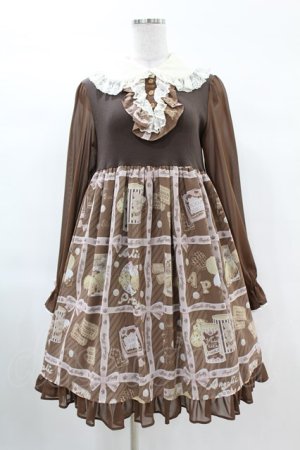 画像: Angelic Pretty / Cream Cookie Collectionカットワンピース Free ブラウン H-25-03-11-1023-AP-OP-NS-ZH