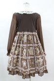 画像2: Angelic Pretty / Cream Cookie Collectionカットワンピース Free ブラウン H-25-03-11-1023-AP-OP-NS-ZH (2)