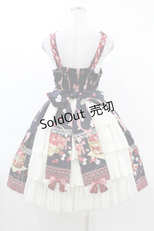 画像2: metamorphose / ことりとBerryバッスルジャンパースカート Free ネイビー H-25-03-11-1028-ME-OP-NS-ZH (2)