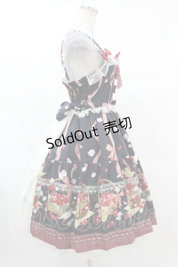 画像3: metamorphose / ことりとBerryバッスルジャンパースカート Free ネイビー H-25-03-11-1028-ME-OP-NS-ZH (3)