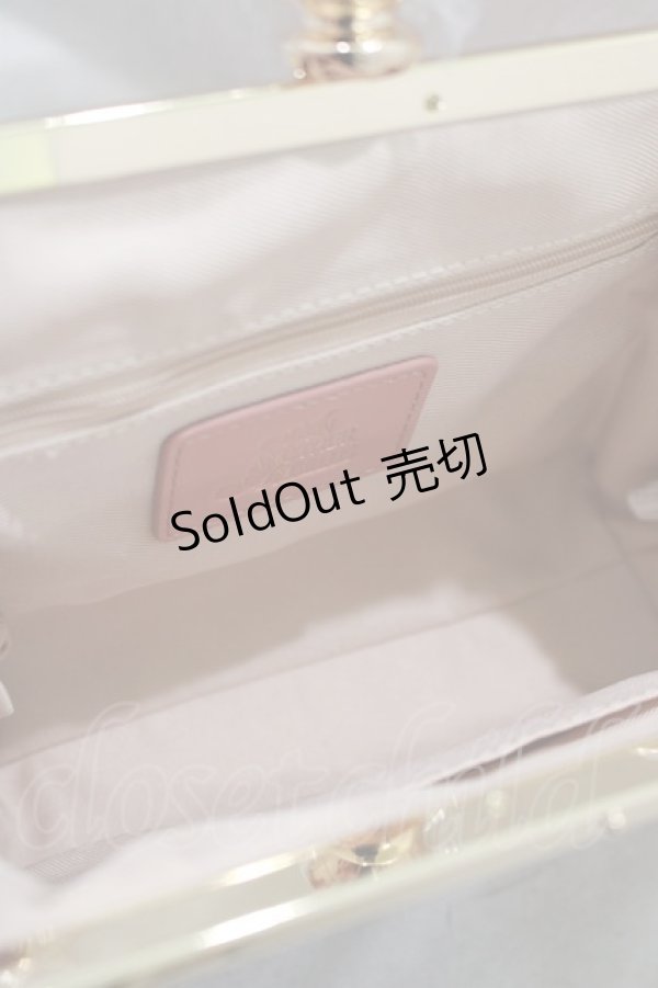 画像3: an another angelus / フレームローズ刺繍別珍がま口バッグ  ピンク H-25-03-11-059-CA-BG-NS-ZH (3)