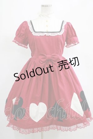 画像: Angelic Pretty / トランプDollワンピース Free ワイン H-25-03-11-006-AP-OP-NS-ZH