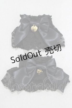 画像: Angelic Pretty / Cute Ribbonお袖とめ  ブラック H-25-03-11-065-AP-ZA-NS-ZH