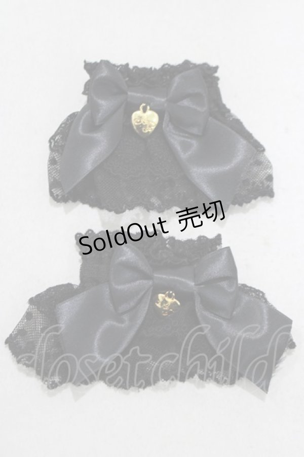 画像1: Angelic Pretty / Cute Ribbonお袖とめ  ブラック H-25-03-11-065-AP-ZA-NS-ZH (1)