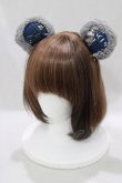 画像1: Royal Princess Alice / PUNK CATクマ耳クリップ  青チェック H-25-03-11-074-LO-AC-NS-ZH (1)