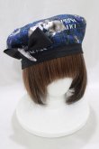 画像1: Royal Princess Alice / PUNK CATベレー帽  青チェック H-25-03-11-077-LO-AC-NS-ZH (1)