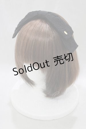 画像: Angelic Pretty / アンティークRibbonカチューシャ  ブラック H-25-03-11-078-AP-AC-NS-ZH