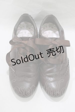 画像: m petit by misako / NINA’ｓコラボシューズ L ブラウン H-25-03-11-082-LO-SH-NS-ZH