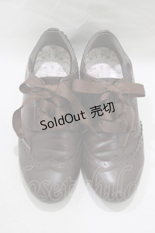 画像1: m petit by misako / NINA’ｓコラボシューズ L ブラウン H-25-03-11-082-LO-SH-NS-ZH (1)