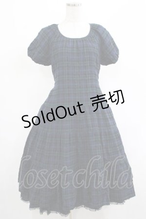 画像: PINK HOUSE / チェックティアードワンピース Free ネイビー H-25-03-11-012-LO-OP-NS-ZH