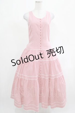 画像: PINK HOUSE / ギンガムチェックノースリーブワンピース Free レッド H-25-03-11-013-LO-OP-NS-ZH