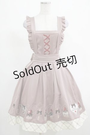 画像: Amavel / いちごのカップケーキエプロンジャンパースカート Free ピンク H-25-03-11-014-CA-SK-NS-ZH