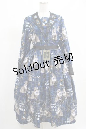 画像: Royal Princess Alice / PUNK CATワンピース Lサイズ 青チェック H-25-03-11-003-LO-OP-NS-ZH