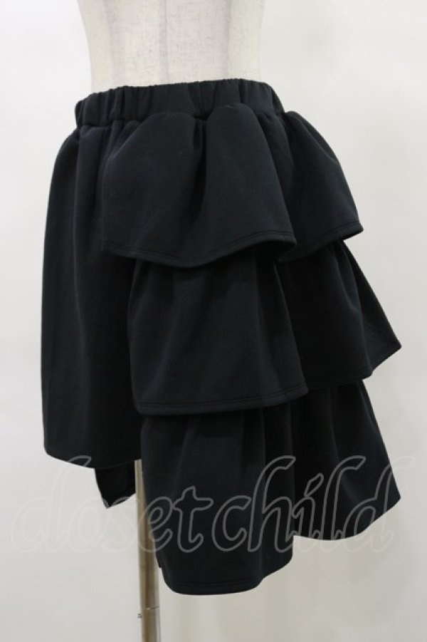画像1: LAND by MILKBOY / FRILLY SKIRT  ブラック H-25-03-12-057-MB-SK-KB-ZH (1)