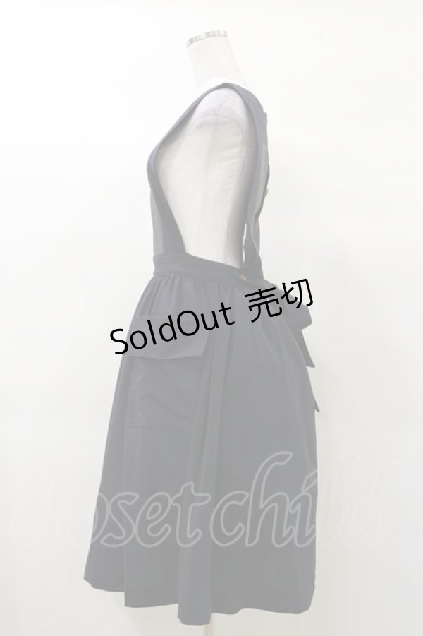 画像3: Jane Marple / Vintage Poplin Bicolorジャンパースカート M ネイビー H-25-03-12-069-JM-OP-KB-ZH (3)