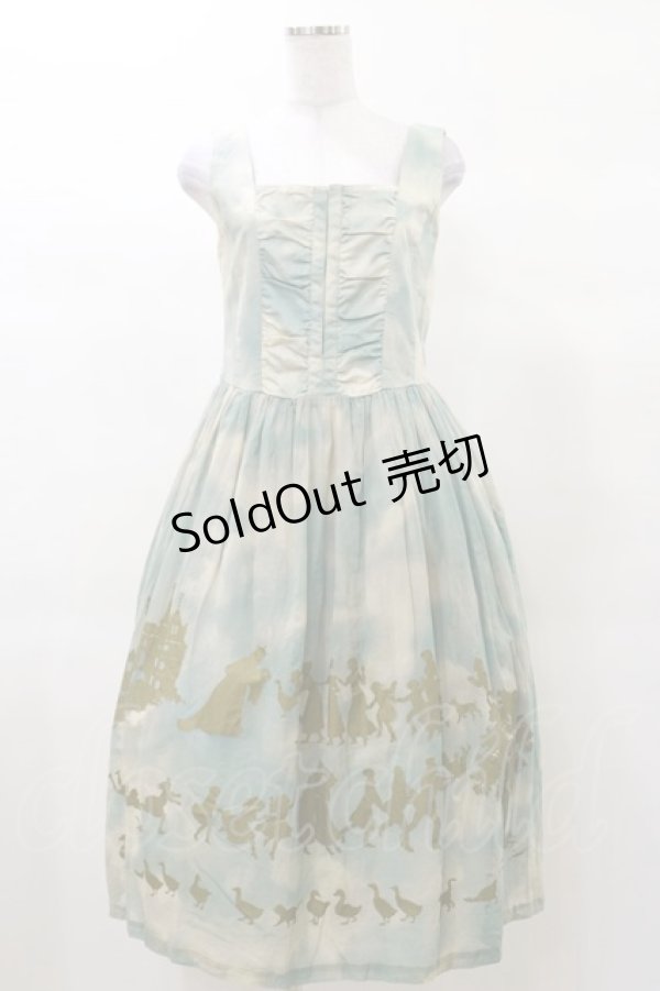 画像1: Jane Marple / Golden gooseレースアップドレス M ブルースカイ H-25-03-12-070-JM-OP-KB-ZH (1)