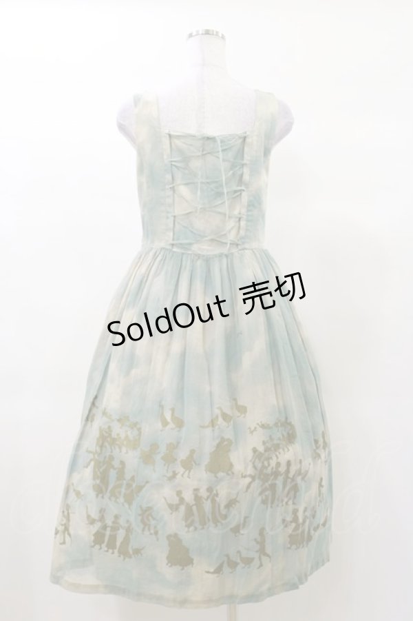 画像2: Jane Marple / Golden gooseレースアップドレス M ブルースカイ H-25-03-12-070-JM-OP-KB-ZH (2)