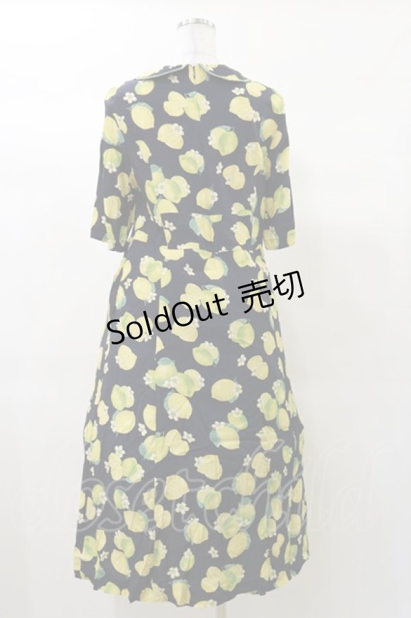 画像2: Jane Marple / Lemon Lime folkyドレス M ネイビー H-25-03-12-076-JM-OP-KB-ZH (2)