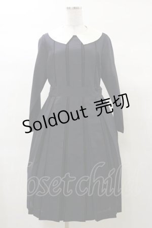 画像: Jane Marple / ウーステッドポプリンのドミトリーワンピース M ネイビー H-25-03-12-078-JM-OP-KB-ZH