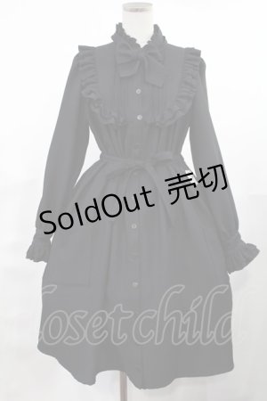 画像: Physical Drop / スタンドカラーチュニックワンピース Free ブラック H-25-03-12-1005-LO-OP-NS-ZH