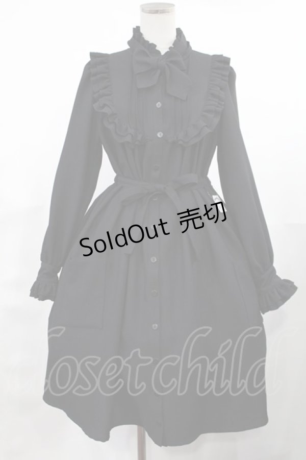 画像1: Physical Drop / スタンドカラーチュニックワンピース Free ブラック H-25-03-12-1005-LO-OP-NS-ZH (1)