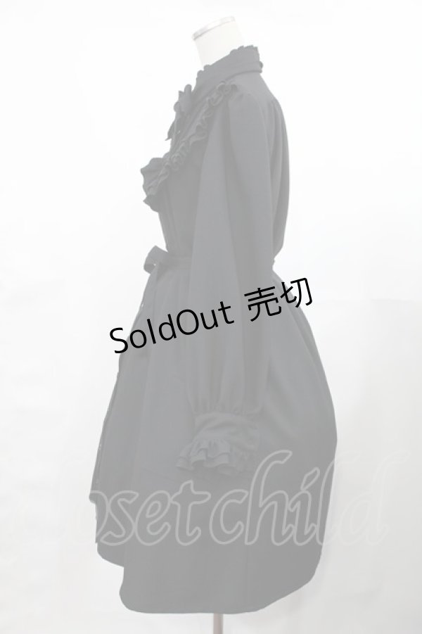 画像2: Physical Drop / スタンドカラーチュニックワンピース Free ブラック H-25-03-12-1005-LO-OP-NS-ZH (2)