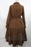画像2: axes femme / メルティショコラ刺繍ワンピース M ブラウン H-25-03-12-1006-AX-OP-NS-ZH (2)