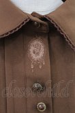 画像3: axes femme / メルティショコラ刺繍ワンピース M ブラウン H-25-03-12-1006-AX-OP-NS-ZH (3)