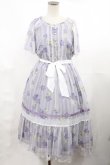 画像1: axes femme / 紫陽花シフォンワンピース M ラベンダー H-25-03-12-1009-AX-OP-NS-ZH (1)