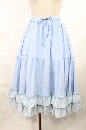 画像: axes femme kawaii / ミディフリルペチスカート M サックス H-25-03-12-1013-AX-SK-NS-ZH